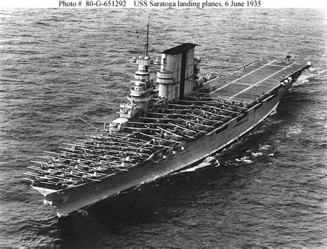 Usn Ships Uss Saratoga Cv 3 Originally Cc 3