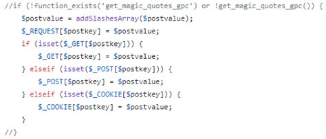 Attention Function Get Magic Quotes Gpc Is Deprecated Line