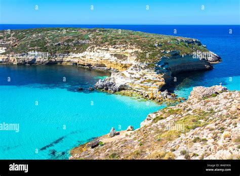 Lampedusa Island Sicily Rabbit Beach And Rabbit Island Lampedusa