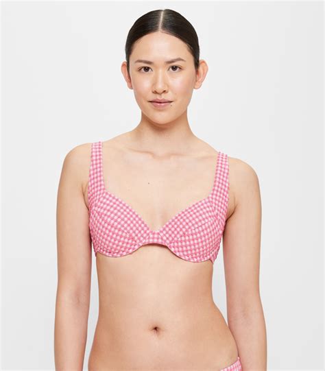 Seersucker Underwire Bikini Swim Top Target Australia