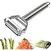 Julienne Peeler AnGeer Stainless Steel Vegetable Peeler Double Sided