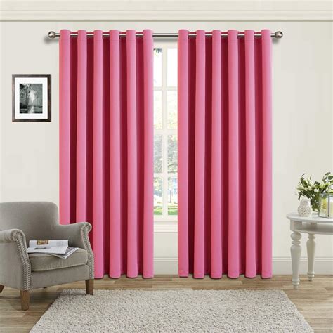 Yorkshire Bedding Pink Blackout Curtain X Bedroom Decor Eyelet