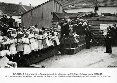 BOCHOLT Limbourg Déplacement du clocher de l église Entreprise