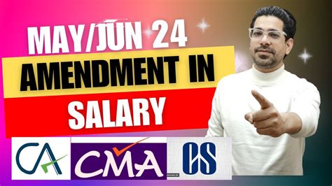 Income From Salary Full Amendments CA CMA CS May Jun 24 By Prof