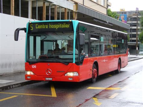 VB Biel Mercedes Citaro Bus Nr 126 Eingeteilt Auf Der Linie 5