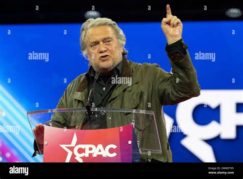 National Harbor Maryland Stati Uniti 24 Febbraio 2024 Steve Bannon