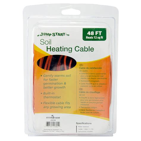 Hydrofarm Jshc Jump Start Soil Foot Heating Cable With Built In