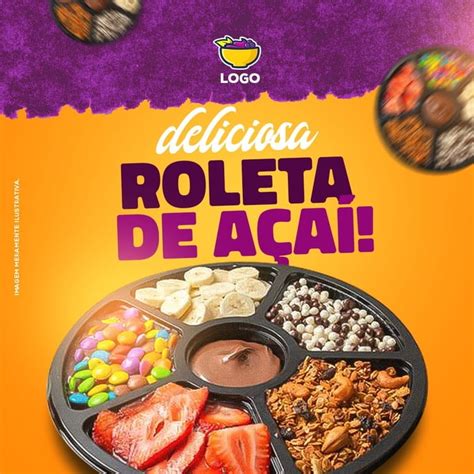 Promoção Arte Posts Instagram De Açaiteria Elo7