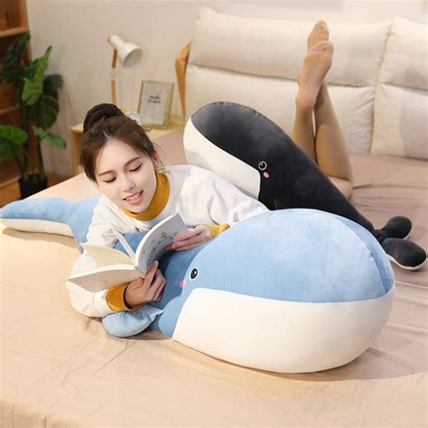 Medium & Giant Size Plush Whale - Pastel Kitten