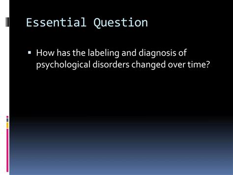 PPT Introduction To Psychological Disorders PowerPoint Presentation