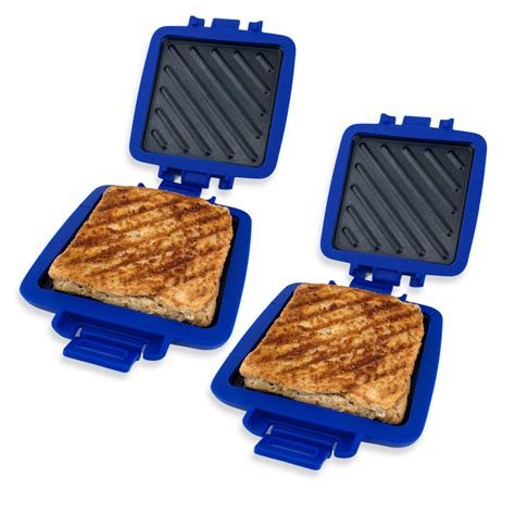 2 Pack Of The Original Turbo Toastie Microwave Toasted Sandwich Maker