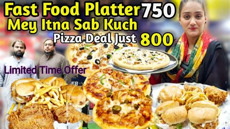 Karachi Ka Sab Se Sasta Fast Food Platter Itna Sab Kuch Ek Hi Platter