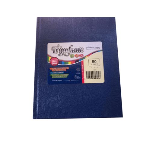 Cuaderno Triunfante X Azul Liso