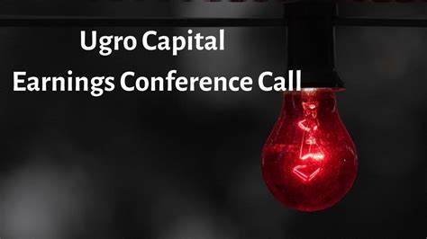 Ugro Capital Limited Earnings Concall For Q Fy Youtube