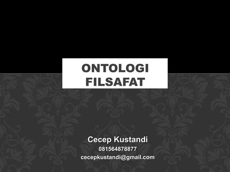 Ontologi Ppt