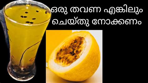 ഇതിന്റെ രുചി അറിഞ്ഞാൽ പിന്നെ എപ്പോഴും ഉണ്ടാക്കി നോക്കും👌passion Fruit