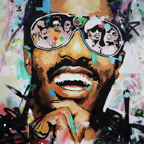 Stevie Wonder Portrait By Richard Day Stevie Wonder Portrait Art Stevie