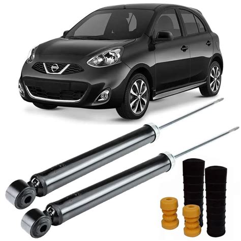 Amortecedor Kit Batente Nissan March Traseiro At O Par