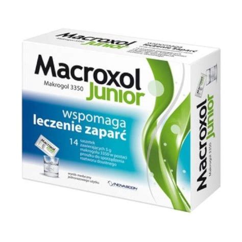 Macroxol Junior 14 saszetek Zaparcia Układ pokarmowy Leki i