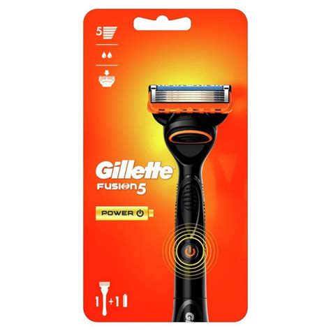 Gillette FUSION5 POWER: (ручка+ 1 кассета+ батарейка) с Микроимпульсами ...