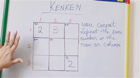 How To Solve A Ken Ken Puzzle Explanation In Hindi 3 X 3 Ken Ken