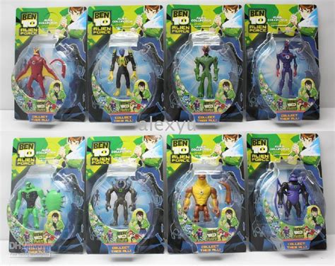 2017 Ben 10 Alien Force Action Figure Toys Alien Collection Christmas ...