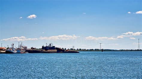 Panorama Del Submarino En El Puerto De Peenem Nde En La Isla De Usedom