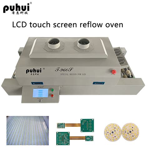 Puhui Smart Touch Screen Smt Reflow Oven T S For Pcb Led Soldering