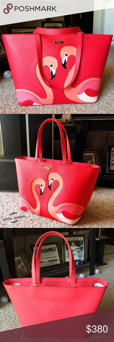 Kate Spade Walk On The Wild Side Flamingo Tote Flamingo Tote Kate Spade Spade