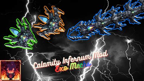 Terraria Calamity Infernum Exo Mechs Thanatos Artemis Apollo Melee