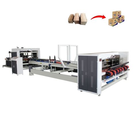 Corrugated Carton Making Machine Automatic High Speed Box Folding