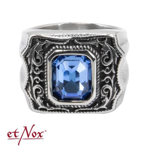 Ring Victorian Blue Edelstahl Mit Stein Ringe Schmuck Club Hot Fashion Odretto Highheels