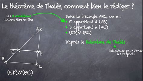 Théorème de Thalès Rédaction type 3eme YouTube