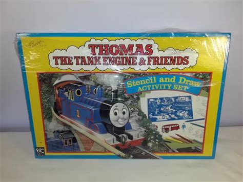 MIP VINTAGE 1990S Thomas the Tank Engine Stencil and Draw Activity Set ...