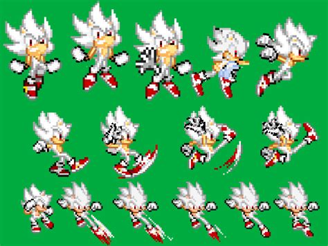 Custom Hyper Sonic Sprites by MylesDeGreat on DeviantArt