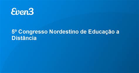 5º Congresso Nordestino de Educação a Distância