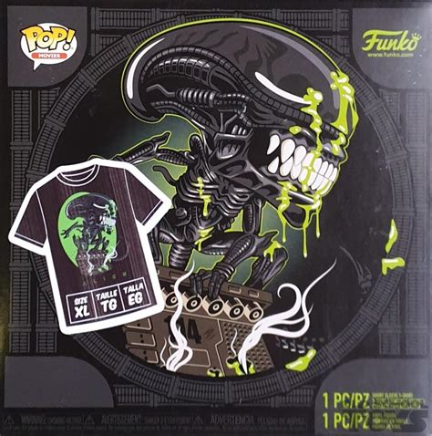 Xenomorph Alien 40th Anniversary Pop Vinyl And Tee Movies Series Funko