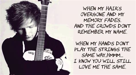 Thinking Out Loud By Ed Sheeran Lyrics Music Youtube