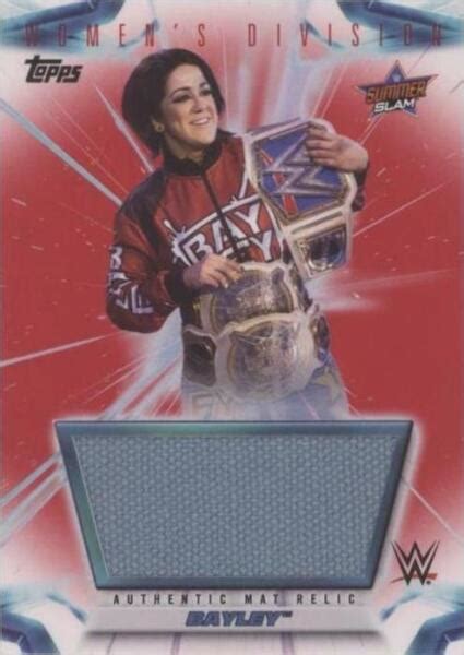 Topps Wwe Women S Division Mat Relics Summerslam Red Mr By