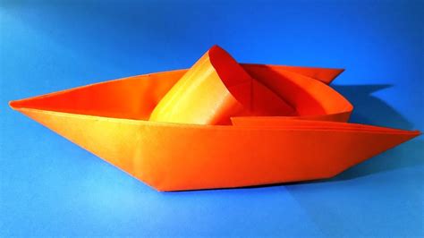 How To Make A Paper Boat That Floats Origami Boat Youtube