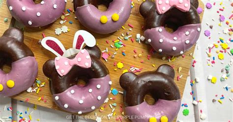 Chocolate Minnie Mickey Disney Easter Doughnuts Recipe