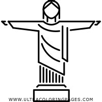 Cristo Redentor Desenho Para Colorir Ultra Coloring Pages