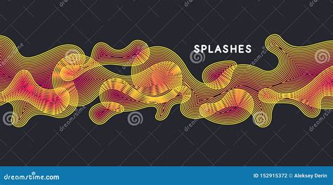 Cartel Brillante Con Las Ondas Din Micas Ilustraci N Del Vector