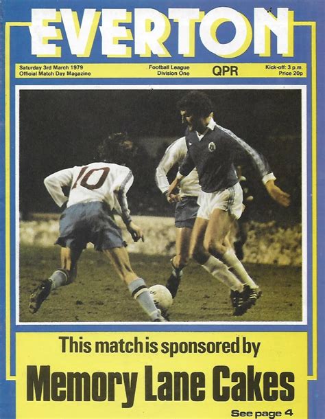 Thisdayinevertonhistory On Twitter Mar Everton Qpr A