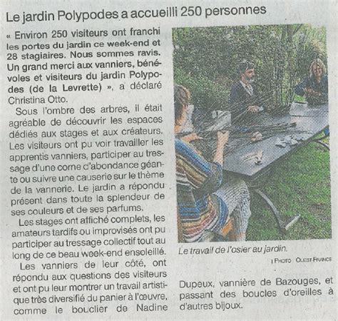 Le Jardin Polypodes A Accueilli Personnes Mairie Yvignac La Tour