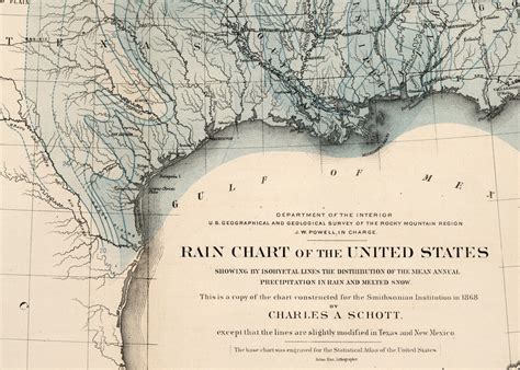 Rain Chart of the United States Map Print U.S. Weather Map - Etsy Canada