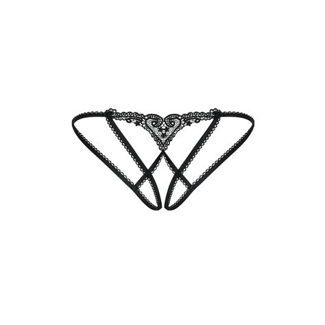 Panties ouvert mit Riemendesign am Gesäß Slips Strings Club Hot Fashion Odretto Highheels