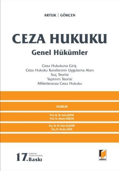 Ceza Hukuku Genel Hükümler Mehmet Emin Artuk