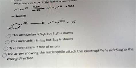 Solved What errors are found in the following mechanism? | Chegg.com 