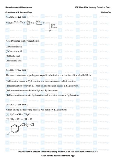 Solution Haloalkanes And Haloarenes Jee Main January Question